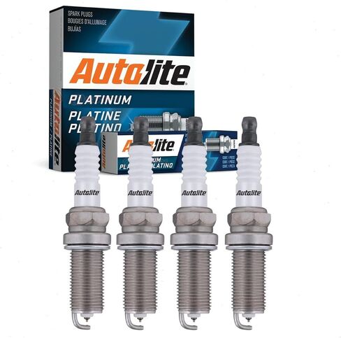 4 pc Autolite Platinum Spark Plugs compatible with Mitsubishi Galant 2.4L L4 2004-2012 in Saudi Arabia