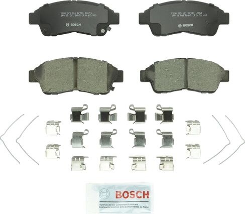 مجموعة وسادات فرامل قرص السيراميك الفاخرة من BOSCH BC562 - متوافقة مع Select Geo Prizm؛ تويوتا كامري، سيليكا، كورولا، راف 4؛ أمام in Saudi Arabia