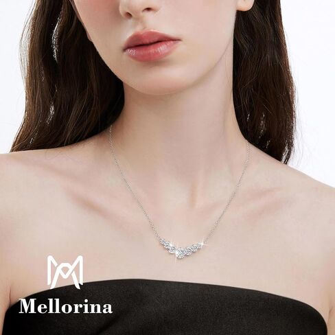 Moissanite Necklace for Women, 2.8CT-5CT Lab Created Diamond Pendant, Adjustable Sterling Silver Chain, Engraved 'I LOVE YOU', Wedding Necklace for Bride, Romantic Gift for Wife Mom Girlfriend, Birthday Anniversary Christmas Jewelry in Saudi Arabia