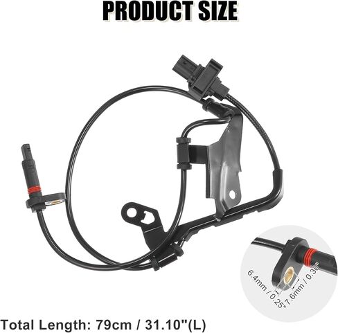 uxcell 2pcs Front Left Right ABS Sensor Wheel Speed Sensor No.57455STXA01/57450STXA01 for Honda Pilot 2009-2015 3.5L V6 for Acura MDX 2007-2013 3.7L V6 in Saudi Arabia