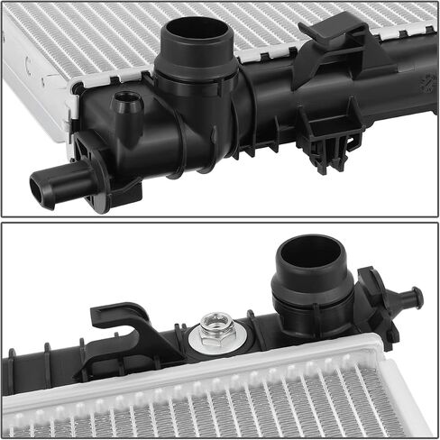 DNA Motoring OEM-RA-2337 OE Style Direct Fit Aluminum Radiator Compatible with 01-07 Mercedez C240 / C230 / SLK280, 25-5/8" W X 16" H X 1" D, 1-5/16" Inlet, 1-5/16" Outlet in Saudi Arabia