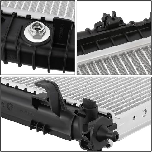 DNA Motoring OEM-RA-2337 OE Style Direct Fit Aluminum Radiator Compatible with 01-07 Mercedez C240 / C230 / SLK280, 25-5/8" W X 16" H X 1" D, 1-5/16" Inlet, 1-5/16" Outlet in Saudi Arabia