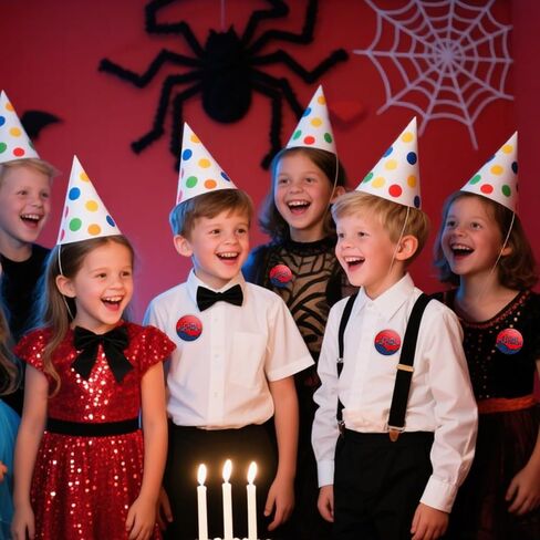 It's My Birthday Badge Pin, 2.3in Red & Blue Spider Web Happy Birthday Button for Kids Women Men Spider Themed Parties and Celebrations Decoration Supplies in Saudi Arabia