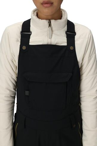 686 Women's Black Magic Bib - Insulated Thermal Clothing with Horshoe Hem & Adjustable Straps - Water & Weather Resistant in Saudi Arabia