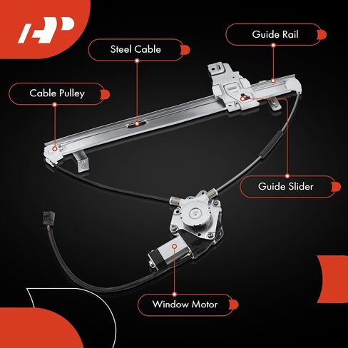 منظم نوافذ كهربائي ممتاز مع محرك متوافق مع Honda Passport 1998-2002 Isuzu Amigo Rodeo/Rodeo Sport جانب السائق الأيسر الأمامي in Saudi Arabia