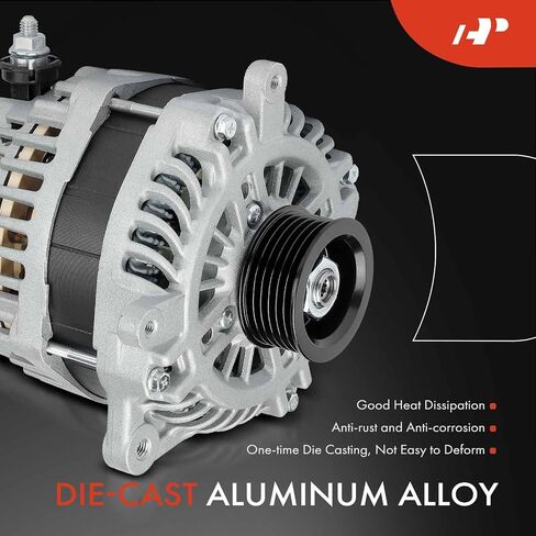 مولد كهربائي ممتاز متوافق مع Infiniti Q50 2016-2023، Q60 2019-2022، 3.0L، 12V 170A 6-Groove Pulley في اتجاه عقارب الساعة، استبدال # 231004HK1A، A003TX2391 in Saudi Arabia