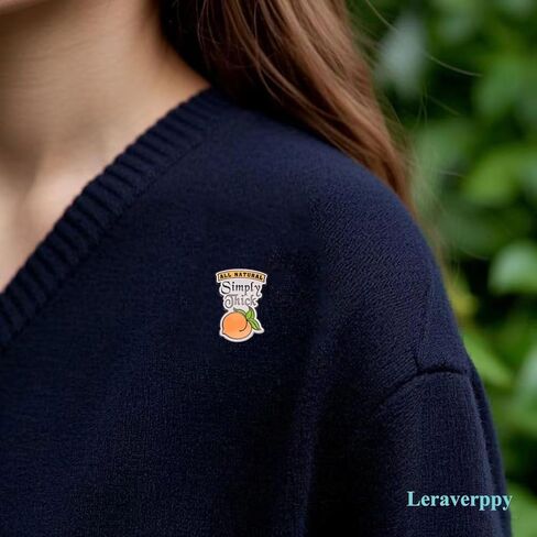 Enamel Pin,All Natural Simply Thick Peach Lapel Pin,Humorous Body - Positivity And Self - Acceptance Badge,Gift For Co-Workers Teens Friends,DIY Decor,Jacket Canvas Bag Backpack Accessory in Saudi Arabia