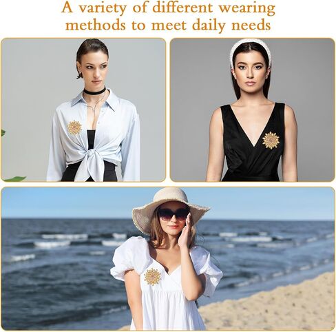 2 Pcs Colorful Sunflower Crystal Brooch Rhinestone Flower Brooch Pin Stylish Crystal Brooches Elegant Brooches Fashion Hat Bag Accessories for Women Wedding Party Birthday Dance Banquet Dress in Saudi Arabia