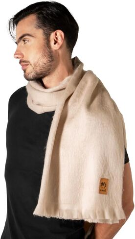 ALPAKITAS Alpaca wool Shawl Wrap for Men and Women- Shawls and Wraps - 70% Alpaca - Unisex Fashion - Blanket Wool Shawl in Saudi Arabia