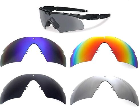 Galaxy Replacement Lenses For Oakley Si Ballistic M Frame 2.0 Z87 Black/Blue/Titanium/Red in Saudi Arabia