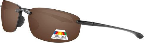 Bwake Replacement Lenses for Maui Jim Ho'okipa Sunglasses MJ407 - Cinnamon Brown POLARIZED in Saudi Arabia