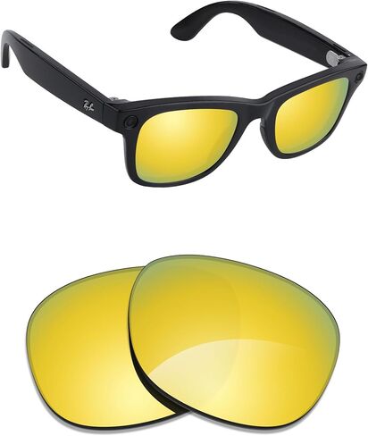 Alphax Polarized Replacement Lenses for Ray-Ban Wayfarer RW4012 50mm (Gen 2) Sunglasses| Glare Reduction | Precision Cutting in Kuwait