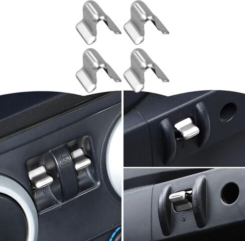 RT-TCZ Center Console Window Button Switch Trim Cover Aluminum Alloy Decoration Interior Accessories for Jeep Wrangler JK JKU 2007-2011,Red in Saudi Arabia