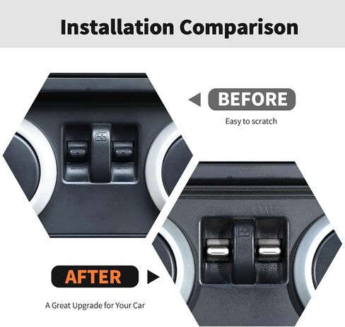 RT-TCZ Center Console Window Button Switch Trim Cover Aluminum Alloy Decoration Interior Accessories for Jeep Wrangler JK JKU 2007-2011,Red in Saudi Arabia
