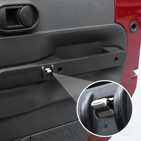 RT-TCZ Center Console Window Button Switch Trim Cover Aluminum Alloy Decoration Interior Accessories for Jeep Wrangler JK JKU 2007-2011,Red in Saudi Arabia