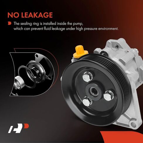A-Premium Power Steering Pump, with 6-Groove Pulley, Compatible with Mercedes-Benz W163 Series ML350 2003-2005, ML500 2004-2005 in Saudi Arabia
