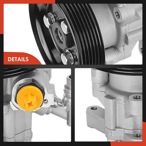 A-Premium Power Steering Pump, with 6-Groove Pulley, Compatible with Mercedes-Benz W163 Series ML350 2003-2005, ML500 2004-2005 in Saudi Arabia