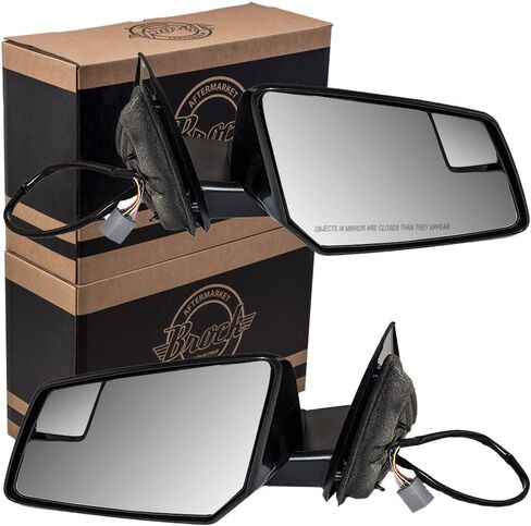 Brock Replacement Driver and Passenger Set Power Side Door Mirrors Heated Signal Spotter Glass Compatible with Traverse Acadia Outlook in Saudi Arabia