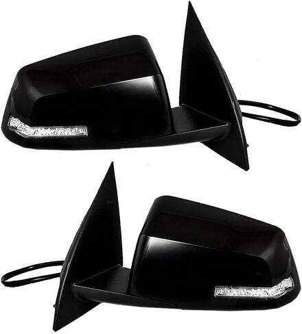 Brock Replacement Driver and Passenger Set Power Side Door Mirrors Heated Signal Spotter Glass Compatible with Traverse Acadia Outlook in Saudi Arabia