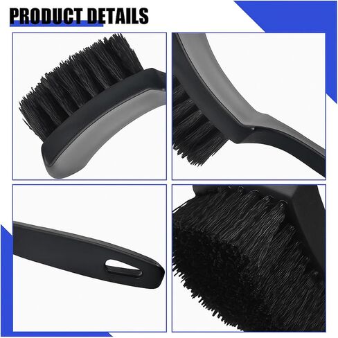 8.3×2.5 Inch Carpet Cleaning Brush, Scrub Brush for Floor Mats, Car Wheel Hub Cleaning Brush for Car Interior and Home, Car Wash Brush Automotive Tire Brush with Soft Bristle Short Handle in Kuwait