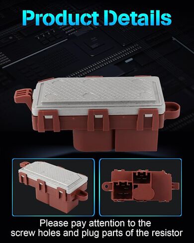 ECCPP AC Blower Motor Resistor Fit for 2016-2018 for Ford C-Max/2015-2019 for Ford Escape/2017-2019 for Lincoln MKC HVAC Heater Blower Resistor Control Module RU920, SW11480C, YH2003, CV6Z19E624F in Saudi Arabia
