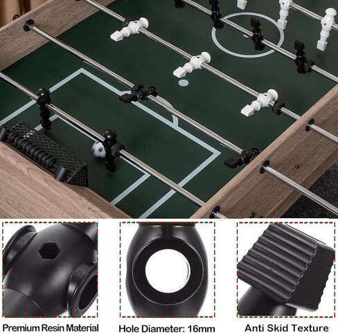 26pcs Foosball Men Replacement, Soccer Player Set Football Players Parts Foosball Man Table Player Football Machine Accessories Replacement Parts (Red & Blue) in Saudi Arabia