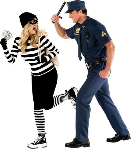 Morph Robber Costume Women, Bank Robber Costume Women, Burglar Costumes, Halloween Costumes Adult in Saudi Arabia