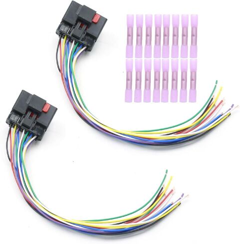 2 Set 501396 Door Harness Connector Wiring Pigtail Kit, Replacement for Jeep Liberty 2002-2011 Wrangler 1999-2006 Commander 2007-2010 Grand Cherokee 1997-2004 in Saudi Arabia