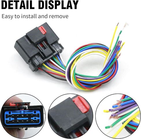 2 Set 501396 Door Harness Connector Wiring Pigtail Kit, Replacement for Jeep Liberty 2002-2011 Wrangler 1999-2006 Commander 2007-2010 Grand Cherokee 1997-2004 in Saudi Arabia