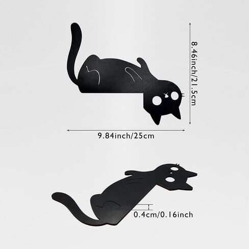 Black Cat Door Topper Cat Decor Door Corner Cute and Funny Cat Lover Gifts, Ideal for Friends Family in Kuwait