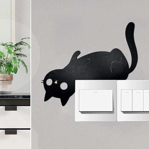 Black Cat Door Topper Cat Decor Door Corner Cute and Funny Cat Lover Gifts, Ideal for Friends Family in Kuwait