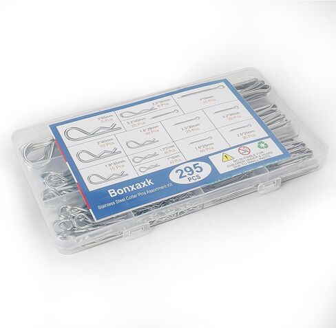 50 قطعة من دبابيس كوتر، مجموعة متنوعة من دبابيس كوتر، دبابيس الأجهزة شديدة التحمل على شكل حرف R، 5 أحجام من دبابيس الربط الزنبركية لقفل المقطورة، مشابك المقطورة، جزازات العشب، الشاحنات، اختيار الميكانيكي in Kuwait