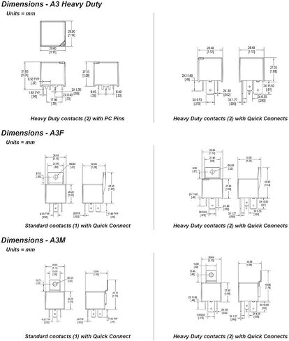 (2 قطعة) A3M1ASQ12VDC2D مرحل السيارات SPST 80A 12V in Kuwait