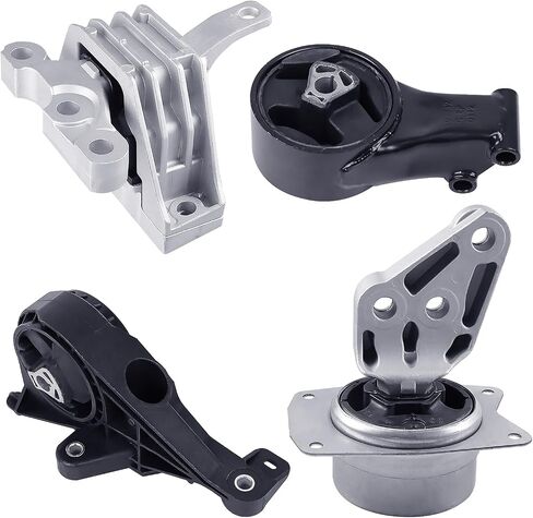 Engine Motor Mount Set & Trans Mount Compatible with Cadillac Models 2010-2011 SRX V6 3.0L , 2012-2016 SRX V6 3.6L, 4PCS, Replacement for A5714 A5530 A5608 A5502 3362 3195 3361 3196 in Kuwait