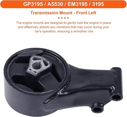 Engine Motor Mount Set & Trans Mount Compatible with Cadillac Models 2010-2011 SRX V6 3.0L , 2012-2016 SRX V6 3.6L, 4PCS, Replacement for A5714 A5530 A5608 A5502 3362 3195 3361 3196 in Kuwait