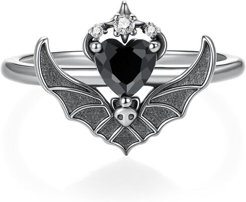 Bat Rings for Women 925 Sterling Silver Gothic Rings Halloween Bat Jewelry Gifts for Women in Kuwait