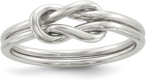 925 Sterling Silver Love Knot Ring Size 6 to 8 in Saudi Arabia