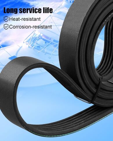 Serpentine Belt Fit for MerCruiser V6 V8 Engines Replace 57-862807 57-862087A1 57-865615003 57-865615Q03 57-865615004 57-865615Q04 18-15100 in Saudi Arabia