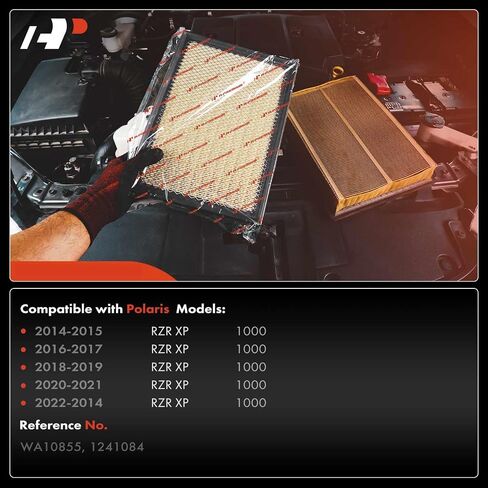 A-Premium 2-PC Engine Air Filter - Compatible with Polaris RZR XP 1000, RZR XP 4 1000, RZR XP 4 Turbo, RZR XP 4 Turbo S, RZR XP Turbo EPS, RZR XP Turbo S, 2014-2024, Replace# 1241084, 2882234, 1240822 in Saudi Arabia