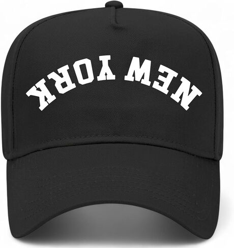New York Upside Down Reversed Vintage Trucker Hat | Premium Snapback Baseball Hat for Men & Women in Saudi Arabia