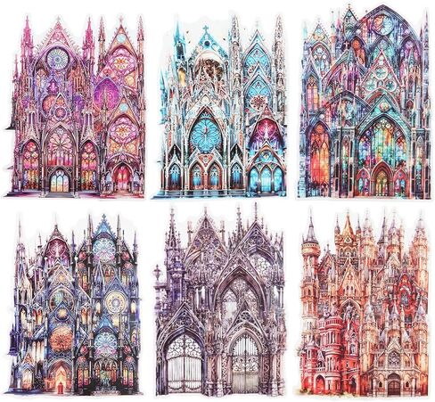 120 قطعة من ملصقات سجل القصاصات ذات الملصقات العتيقة، ملصقات عتيقة لسجل القصاصات، والحرف اليدوية اليدوية، ومستلزمات المجلات المقاومة للماء والمجلات الزائلة، مع منظم الملصقات in Kuwait