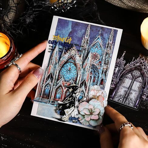 120 قطعة من ملصقات سجل القصاصات ذات الملصقات العتيقة، ملصقات عتيقة لسجل القصاصات، والحرف اليدوية اليدوية، ومستلزمات المجلات المقاومة للماء والمجلات الزائلة، مع منظم الملصقات in Kuwait