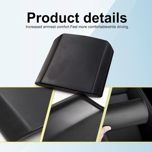 Center Console Cover Armrest Protector for 2024 Tesla Cybertruck, TPE Material Non-slip Protector for Cybertruck Accessories Armrest Cover , Anti-scratch And Wear Armrest Protector Pads ( Black) in Saudi Arabia