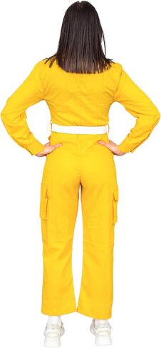 Ninja Super Hero Turtle Tv Channel Reporter Yellow Halloween Costume Cosplay in Saudi Arabia