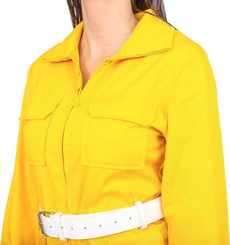 Ninja Super Hero Turtle Tv Channel Reporter Yellow Halloween Costume Cosplay in Saudi Arabia