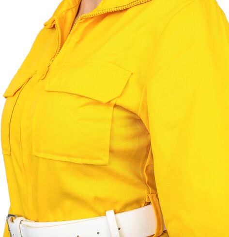 Ninja Super Hero Turtle Tv Channel Reporter Yellow Halloween Costume Cosplay in Saudi Arabia