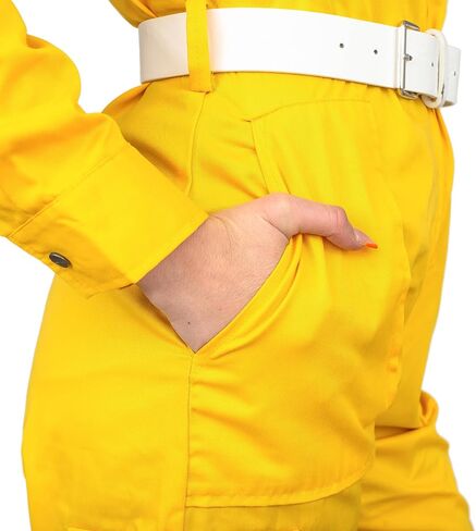 Ninja Super Hero Turtle Tv Channel Reporter Yellow Halloween Costume Cosplay in Saudi Arabia