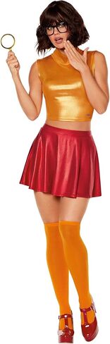 Spirit Halloween Scooby-Doo Adult Sassy Velma Costume | Officially licensed | Velma Outfit in Saudi Arabia