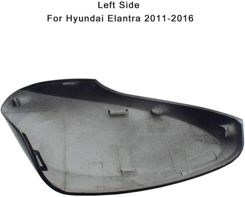 غطاء مرآة الرؤية الخلفية للباب الجانبي غطاء ديكور لسيارة Hyundai Elantra 2011-2016 (فقط للمرآة مع ضوء إشارة الانعطاف) استبدال #876163X000 (أسود، الجانب الأيسر + الأيمن) in Saudi Arabia