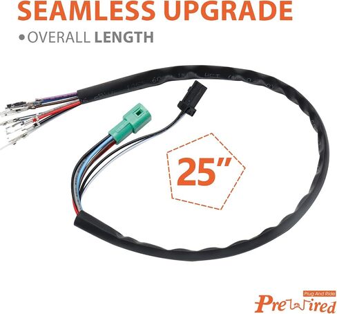 25" 2014-2015 Touring Throttle by Wire and Heated Grip Wires Extension Harness (TBW) for Harley 2014-2015 Street Glide Road Glide Electra Glide Road King Ape Hanger Handlebars in Saudi Arabia